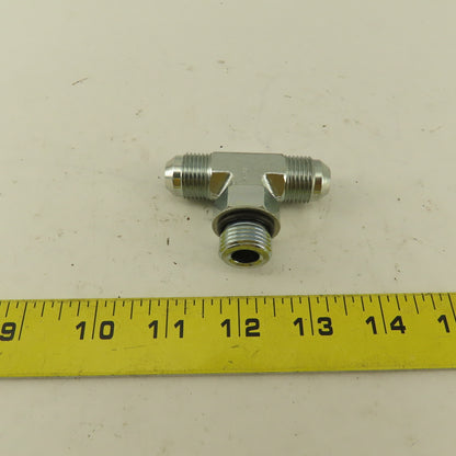 Parker 3/8" Tube OD 3/4-16 Male ORB X 3/4-16  Branch TEE Fitting Lot Of 2