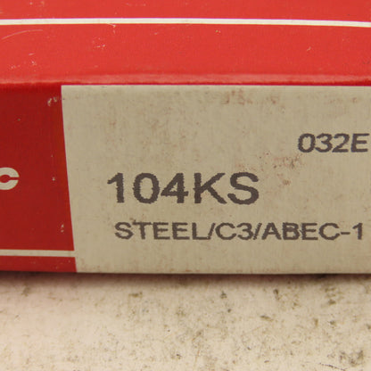MRC 104KS Radial Deep Groove Ball Bearing 20mm Bore 42mm OD 12mm Width Lot Of 2