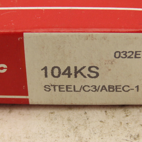 MRC 104KS Radial Deep Groove Ball Bearing 20mm Bore 42mm OD 12mm Width Lot Of 2