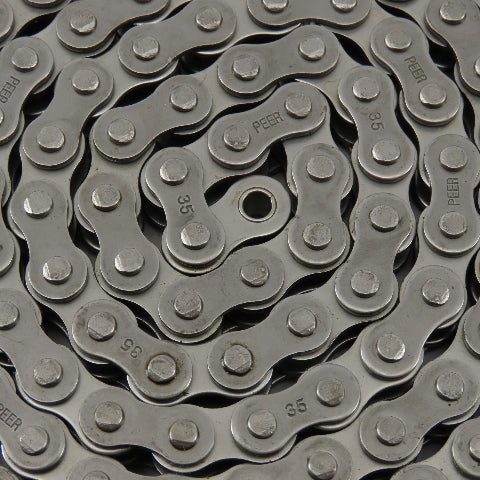 Peer ANSI #35 Single Row Riveted Roller Chain 83" OAL