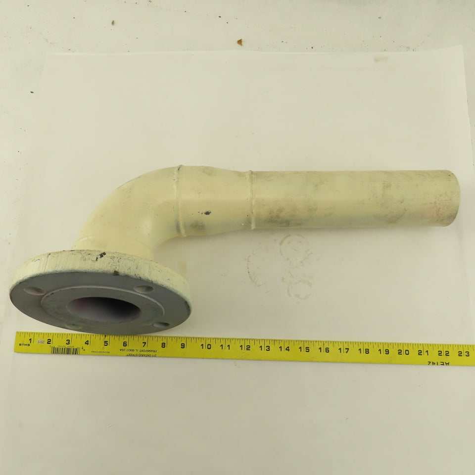3" Raised Face Flange Mount Reduced To 2" Butt Weld Elbow 17" Center Length