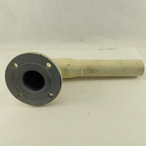 3" Raised Face Flange Mount Reduced To 2" Butt Weld Elbow 17" Center Length