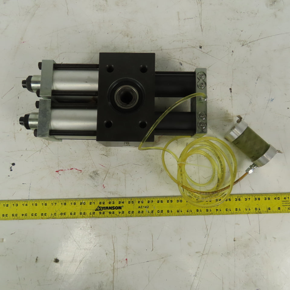 phd R13R 8 090-A-D-E-H-V Multi Position Air Oil Rotary Actuator 1-1/8" Thru Bore