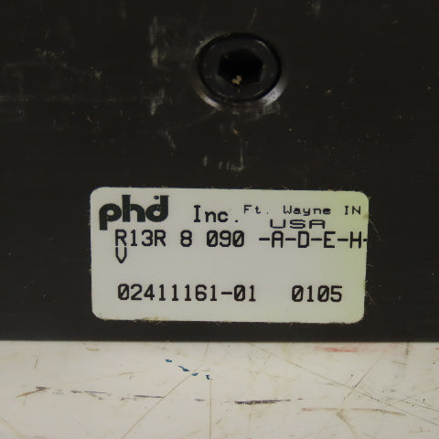 phd R13R 8 090-A-D-E-H-V Multi Position Air Oil Rotary Actuator 1-1/8" Thru Bore