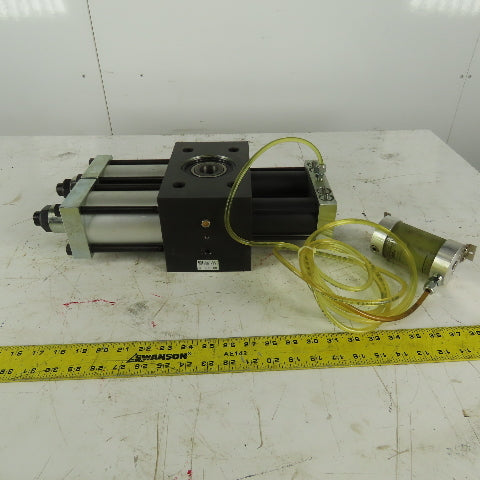 phd R13R 8 090-A-D-E-H-V Multi Position Air Oil Rotary Actuator 1-1/8" Thru Bore