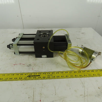 phd R13R 8 090-A-D-E-H-V Multi Position Air Oil Rotary Actuator 1-1/8" Thru Bore