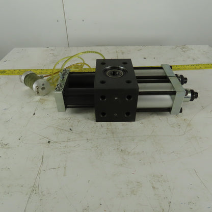 phd R13R 8 090-A-D-E-H-V Multi Position Air Oil Rotary Actuator 1-1/8" Thru Bore