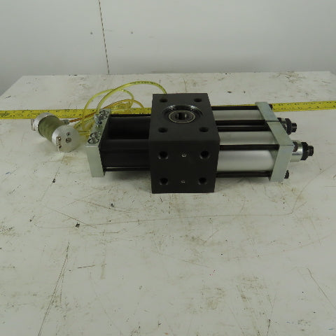 phd R13R 8 090-A-D-E-H-V Multi Position Air Oil Rotary Actuator 1-1/8" Thru Bore