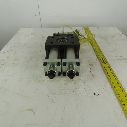 phd R13R 8 090-A-D-E-H-V Multi Position Air Oil Rotary Actuator 1-1/8" Thru Bore