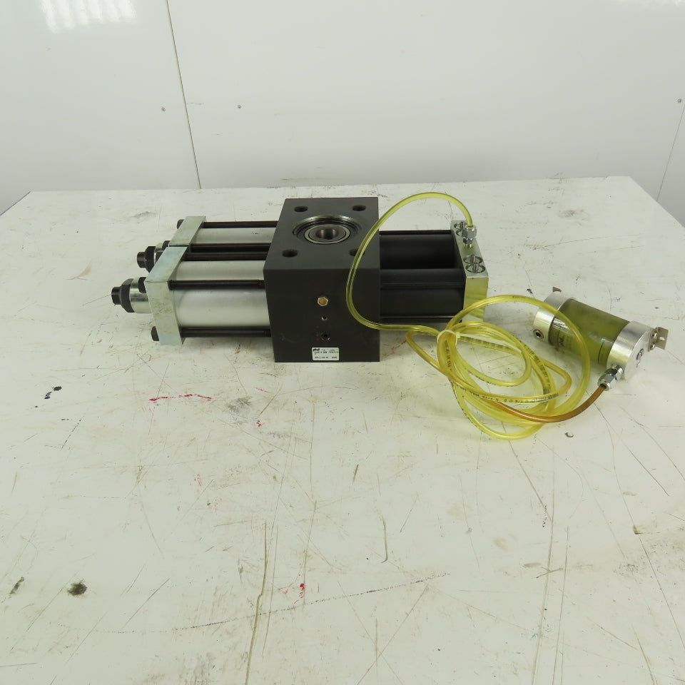 phd R13R 8 090-A-D-E-H-V Multi Position Air Oil Rotary Actuator 1-1/8" Thru Bore