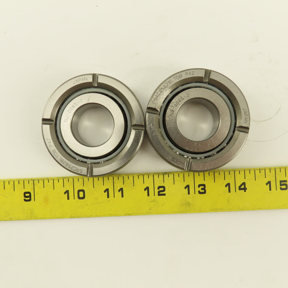 Koyo SAC2562BLTDB MG P4Z Precision Roller Bearing 25mm x 62mm x 15mm Box Of 2