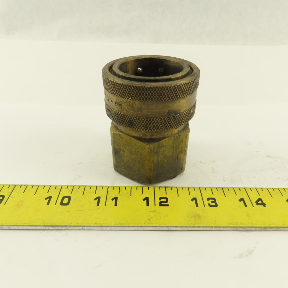 Perfecting Coupling Series E 1" NPT Female Straight Thru Coupling 2200 PSI