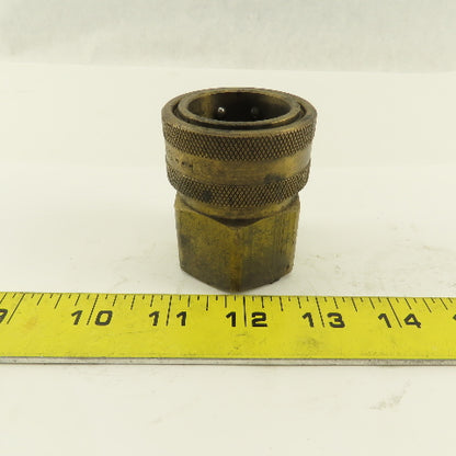 Perfecting Coupling Series E 1" NPT Female Straight Thru Coupling 2200 PSI