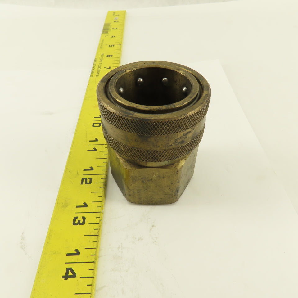 Perfecting Coupling Series E 1" NPT Female Straight Thru Coupling 2200 PSI