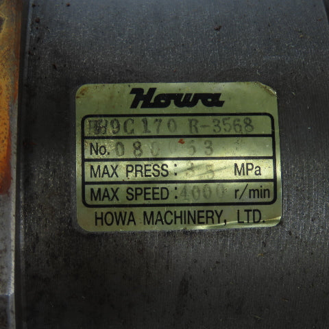 Howa HH9C170 R-3568 Hydraulic Spindle Actuator 4000 RPM