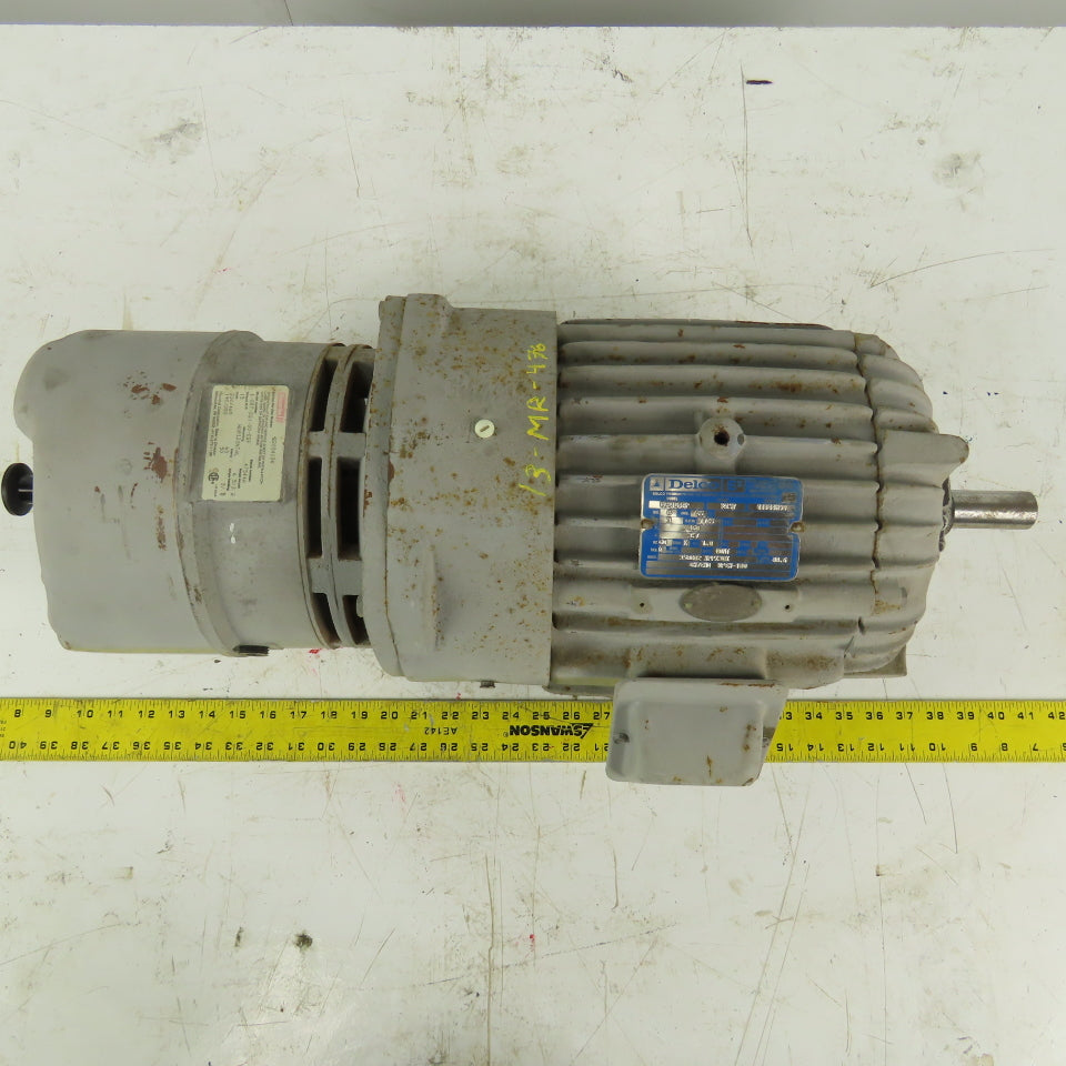 Delco EG2104AP 3Hp 1765RPM 460V 213Y AC Motor W/ Stearns Brake