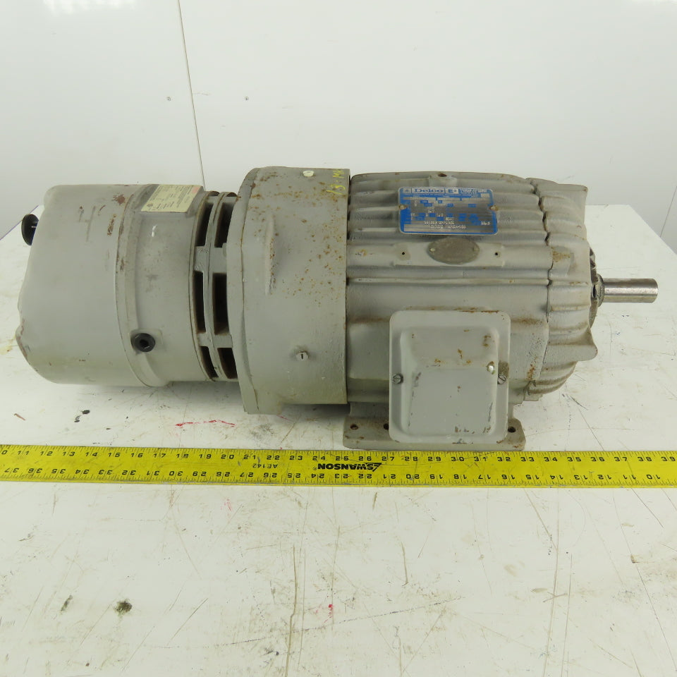Delco EG2104AP 3Hp 1765RPM 460V 213Y AC Motor W/ Stearns Brake