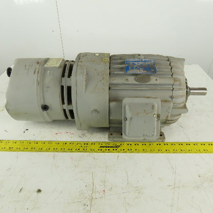 Delco EG2104AP 3Hp 1765RPM 460V 213Y AC Motor W/ Stearns Brake