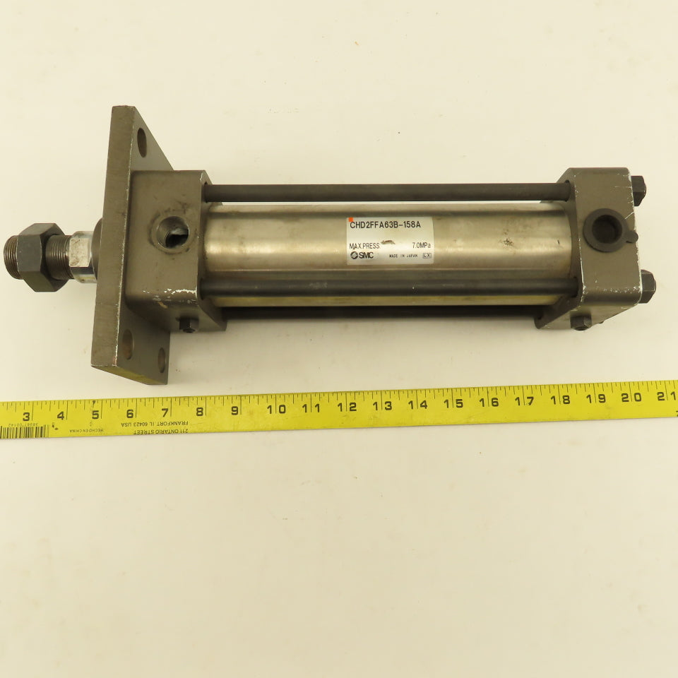 SMC CHD2FFA63B-158A 63mm Bore 158mm Stroke Hydraulic Cylinder Stainless Steel
