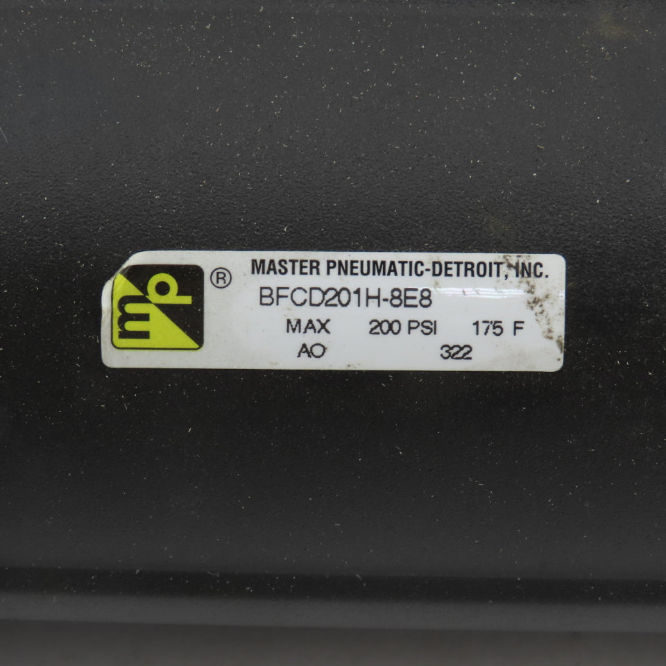 Master Pneumatic BFCD201H-8E8 BFD100-8 1" NPT 2 Stage Airline Filter Assembly