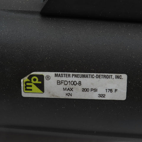 Master Pneumatic BFCD201H-8E8 BFD100-8 1" NPT 2 Stage Airline Filter Assembly