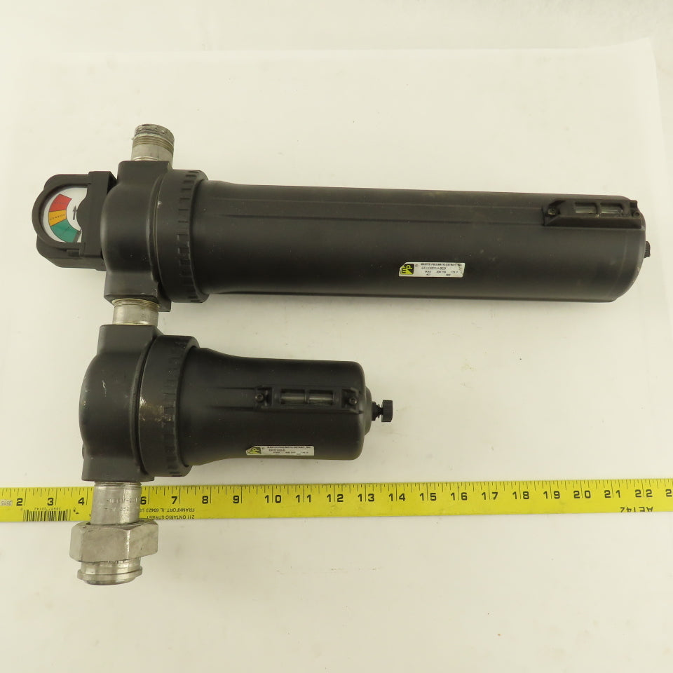 Master Pneumatic BFCD201H-8E8 BFD100-8 1" NPT 2 Stage Airline Filter Assembly