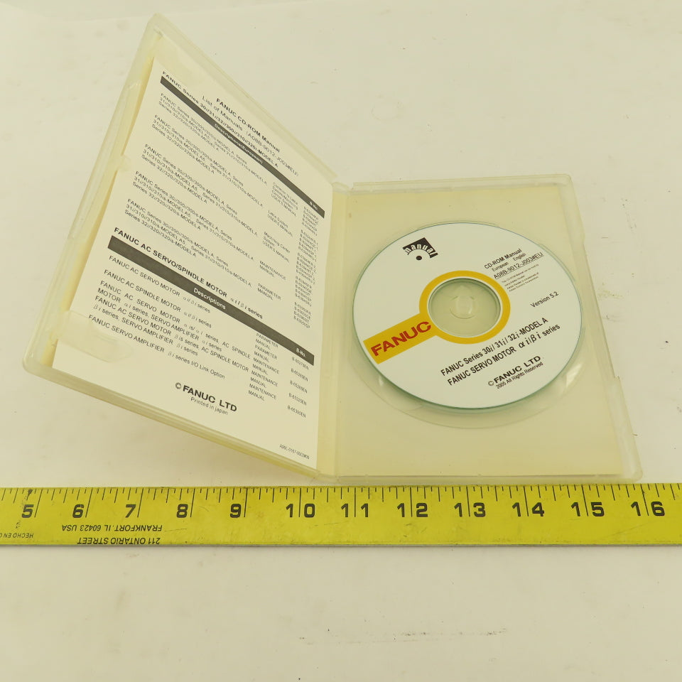 Fanuc A08B-9012-J003#EU Ver. 5.2 Series 30i/31i/32i-Model A CD-ROM Manual