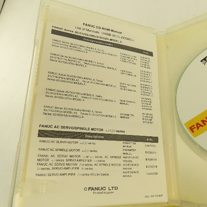 Fanuc A08B-9012-J003#EU Ver. 5.2 Series 30i/31i/32i-Model A CD-ROM Manual