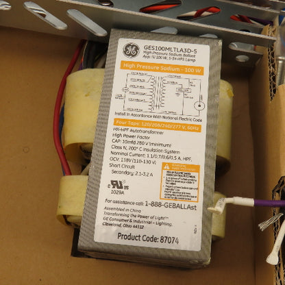 General Electric GES100MLTLA3D-5 High Pressure Sodium Ballast 120/208/240/277V