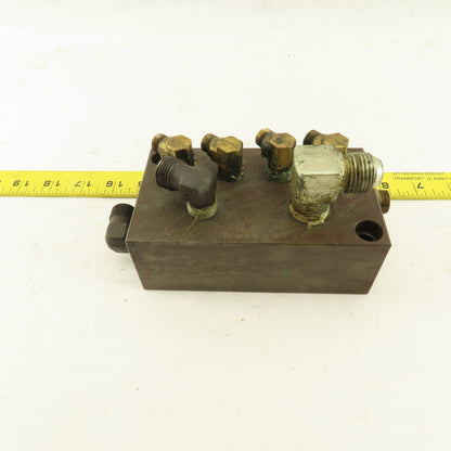 2 Pilot 2 Way And 4 Way Hydraulic Steel Block Manifold