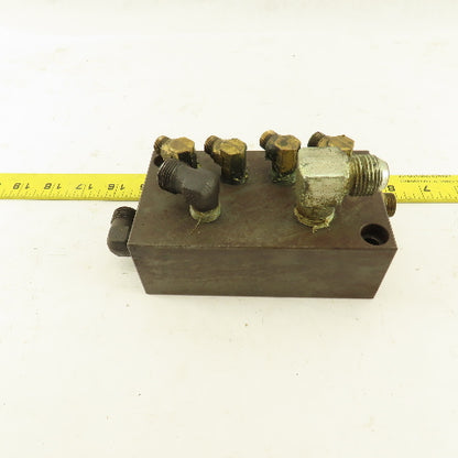 2 Pilot 2 Way And 4 Way Hydraulic Steel Block Manifold