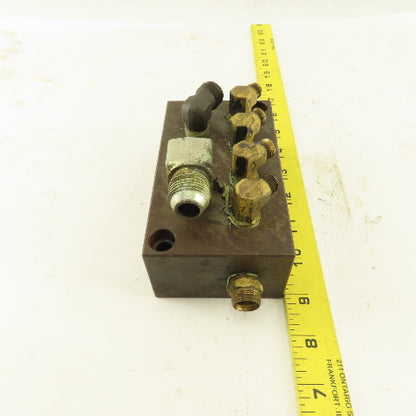 2 Pilot 2 Way And 4 Way Hydraulic Steel Block Manifold