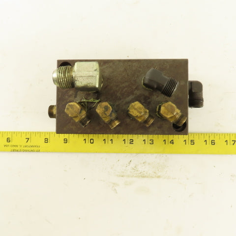 2 Pilot 2 Way And 4 Way Hydraulic Steel Block Manifold