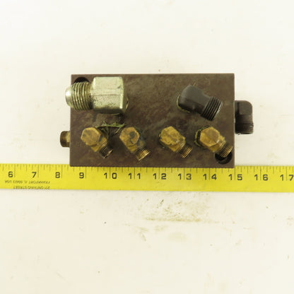 2 Pilot 2 Way And 4 Way Hydraulic Steel Block Manifold