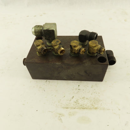 2 Pilot 2 Way And 4 Way Hydraulic Steel Block Manifold
