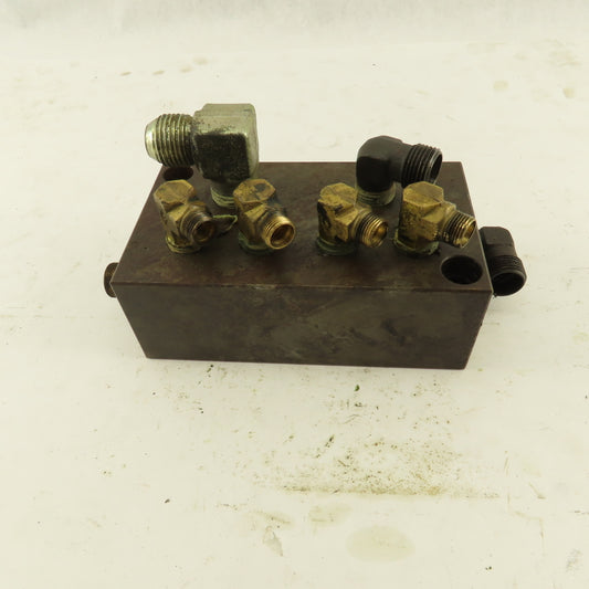 2 Pilot 2 Way And 4 Way Hydraulic Steel Block Manifold