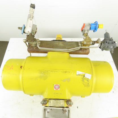 Hytork 4580 Pneumatic Air Actuator 120PSI W/Control Valves & Position Monitor
