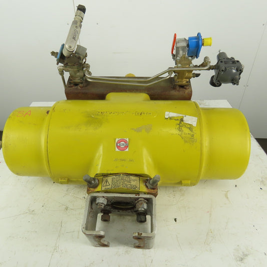 Hytork 4580 Pneumatic Air Actuator 120PSI W/Control Valves & Position Monitor