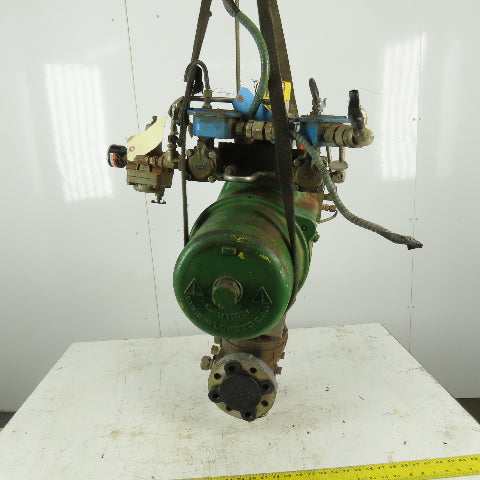 Hytork 2585 Pneumatic Air Actuator W/Position Monitor & 2" Stainless Ball Valve
