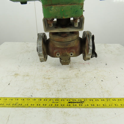 Hytork 2585 Pneumatic Air Actuator W/Position Monitor & 2" Stainless Ball Valve