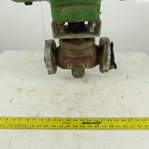 Hytork 2585 Pneumatic Air Actuator W/Position Monitor & 2" Stainless Ball Valve
