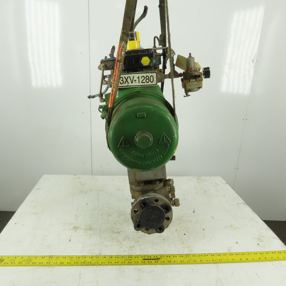 Hytork 2585 Pneumatic Air Actuator W/Position Monitor & 2" Stainless Ball Valve