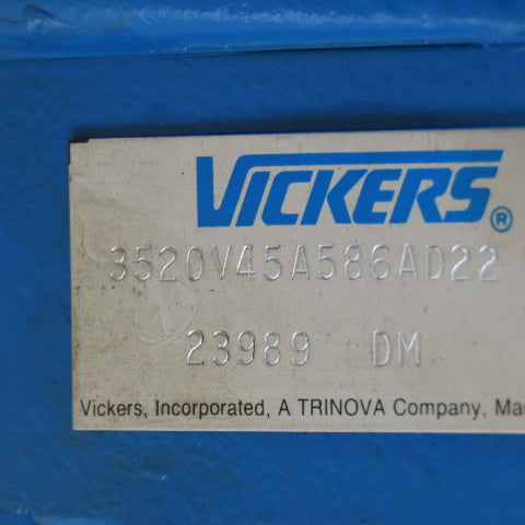 Vickers 3520V45A586AD22 Hydraulic Double Vane Pump 1-3/8" Shaft