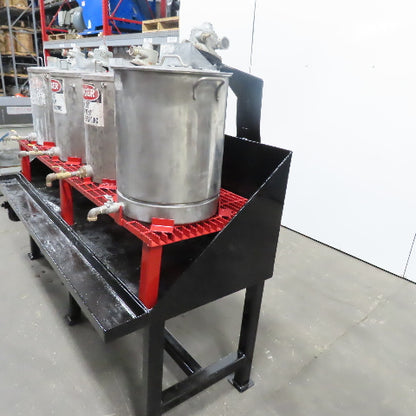 4 Pot/Tank Paint Mixer Stand Dispensing Station