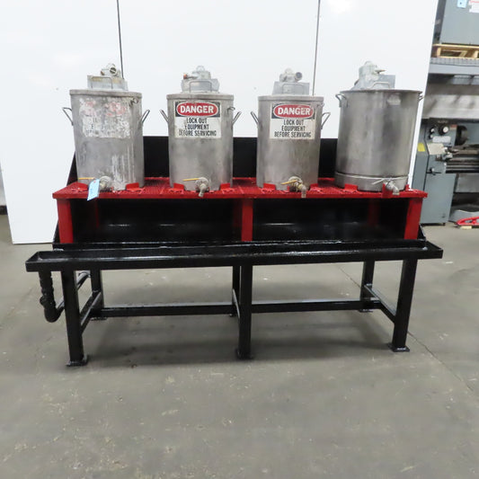 4 Pot/Tank Paint Mixer Stand Dispensing Station