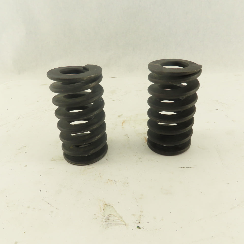 1" Hole Diameter 1-15/16" OD 3-5/8" Black Long Flat Wire Die Spring Lot Of 2