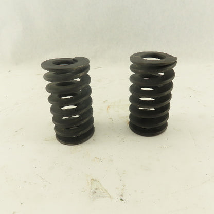 1" Hole Diameter 1-15/16" OD 3-5/8" Black Long Flat Wire Die Spring Lot Of 2