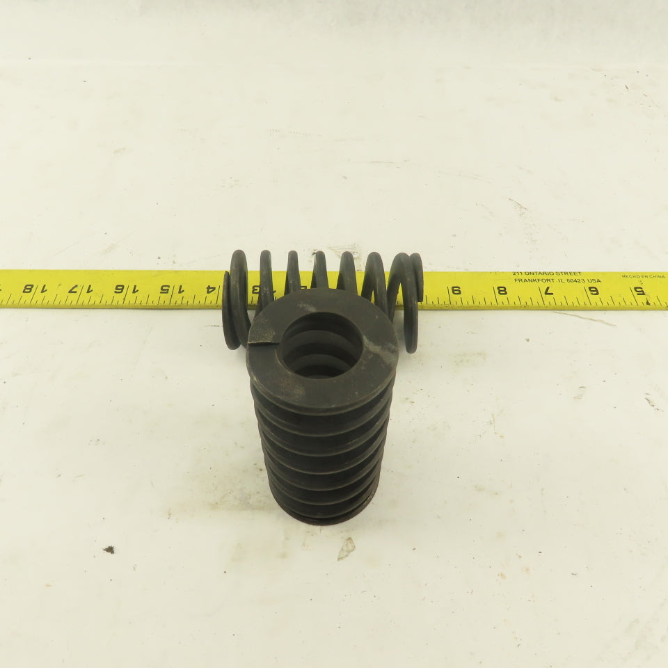 1" Hole Diameter 1-15/16" OD 3-5/8" Black Long Flat Wire Die Spring Lot Of 2