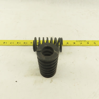 1" Hole Diameter 1-15/16" OD 3-5/8" Black Long Flat Wire Die Spring Lot Of 2