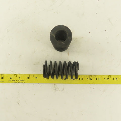 1" Hole Diameter 1-15/16" OD 3-5/8" Black Long Flat Wire Die Spring Lot Of 2